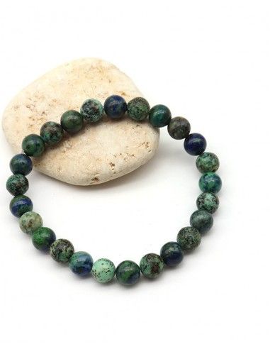 Bracelet turquoise et azurite pour homme - Mosaik bijoux indiens