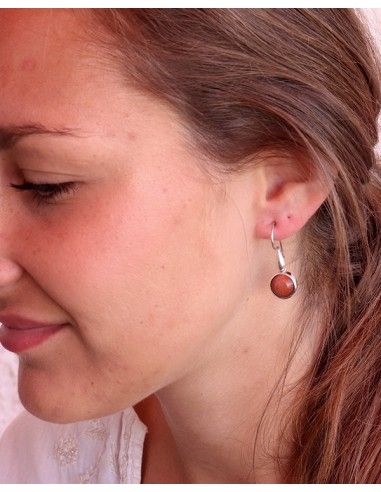 Boucles d'oreilles brillante argent - Mosaik bijoux indiens