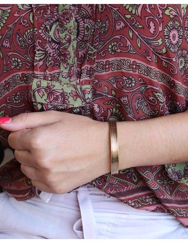 Bracelet doré en laiton - Mosaik bijoux indiens
