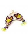 Boucle d'oreille bohème perles - Mosaik bijoux indiens
