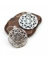 Boucle d'oreille argent graine de vie - Mosaik bijoux indiens