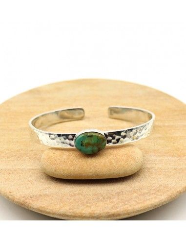 Bracelet turquoise en argent - Mosaik bijoux indiens