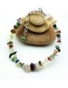 Bracelet pierres naturelles concassées - Mosaik bijoux indiens