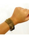 Bracelet bohème perle dorée - Mosaik bijoux indiens