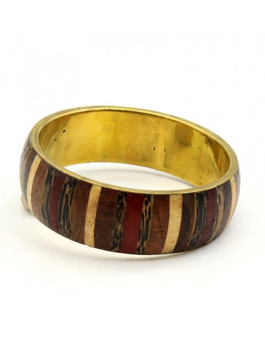 Gros bracelet en bois - Mosaik bijoux indiens