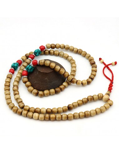 Sautoir en perles tibétain bohème - Mosaik bijoux indiens