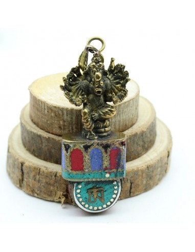 pendentif ganesh tibetain - Mosaik bijoux indiens