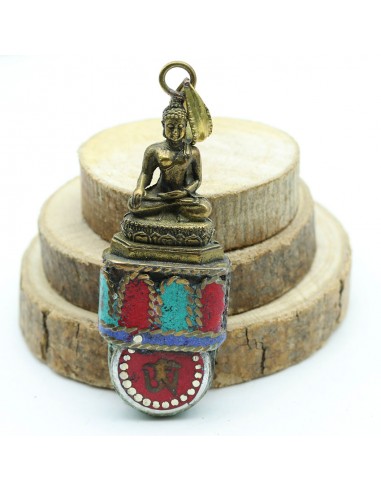 pendentif ethnique bouddha - Mosaik bijoux indiens