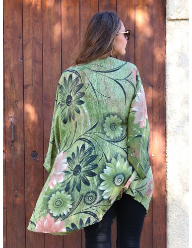 Kimono vert bohème Mosaik Bijoux Indiens - 3
