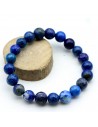 bracelet lapis lazuli pierres 10 mm - Mosaik bijoux indiens