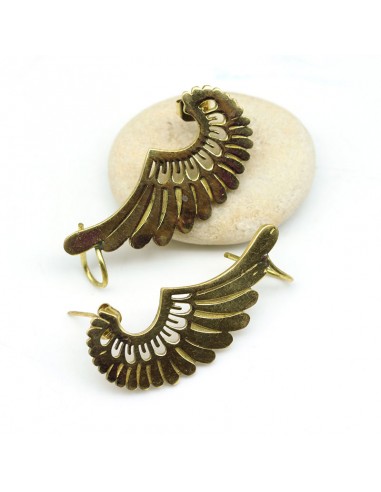 boucle d'oreille aile d'ange - Mosaik bijoux indiens