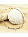 Bracelet de cheville bohème coloré - Mosaik bijoux indiens