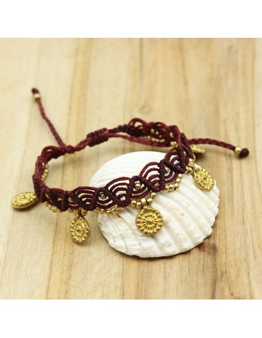 bracelet cheville macramé - Mosaik bijoux indiens