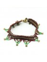 Chevillière perles colorées - Mosaik bijoux indiens