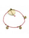 chaine cheville perles rouges - Mosaik bijoux indiens