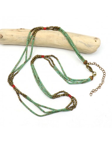 collier ethnique tibetain - Mosaik bijoux indiens