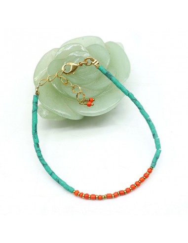 bracelet fin turquoise - Mosaik bijoux indiens