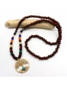 collier bois arbre de vie - Mosaik bijoux indiens