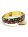 Bracelet jonc coloré - Mosaik bijoux indiens