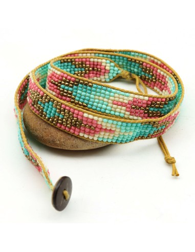 Bracelet hippie coloré - Mosaik bijoux indiens