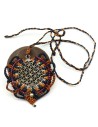 Collier fleur de vie macramé - Mosaik bijoux indiens