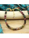 Bracelet pierre tourmaline naturelle - Mosaik bijoux indiens