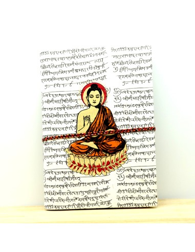 Carnet Bouddha papier recyclé - Mosaik bijoux indiens
