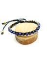 bracelet lapis lazuli macramé - Mosaik bijoux indiens