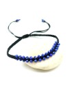 Bracelet lapis lazuli taillé - Mosaik bijoux indiens