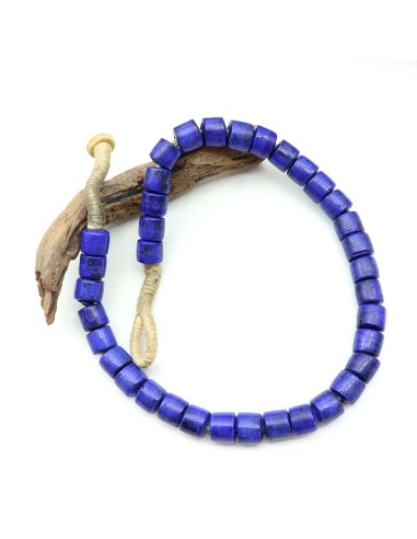 Collier ethnique perles bleues - Mosaik bijoux indiens