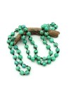 collier perles resine turquoise - Mosaik bijoux indiens