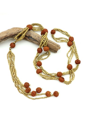 Collier perles rudraskha - Mosaik bijoux indiens
