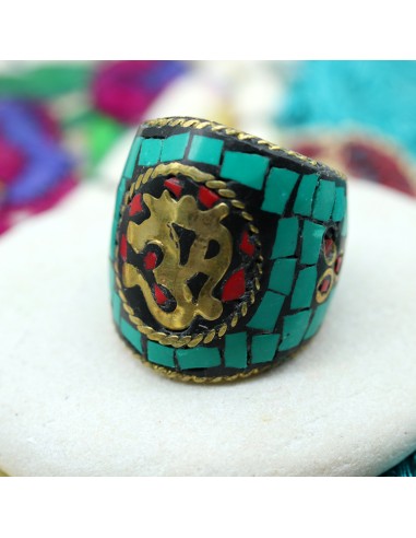 Bgaue Aum tibetaine - Mosaik bijoux indiens