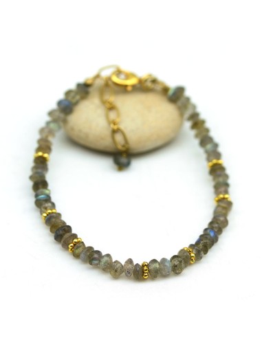 Bracelet pierre labradorite - Mosaik bijoux indiens