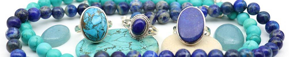 Bijoux pierres bleues - Mosaik bijoux indiens