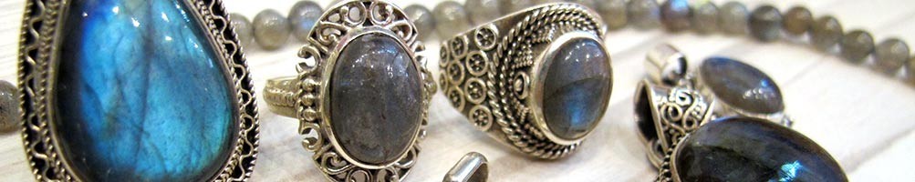 Labradorite : bijoux pierre grise - Mosaik bijoux indiens