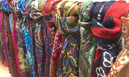 foulards en soie de Benares